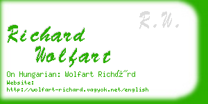 richard wolfart business card